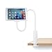 Produktbild Wiikee 80cm Schwanenhals-Tablet-Halter, Flexible Halterung Faule Arm-Telefon-Halter Schwanenhals-Ständer Flexible Tablet-Handy-Halter iPad Ladestation mit C-Halterung und langen Arm für 3,7 bis 10,6 Zoll Handy/iPad Mini/iPad Pro/iPhone/Samsung Galaxy Tabs, Freisprechanlage Video, Lesen, Spielen in Bedroon, Wohnzimmer, Küche (White)