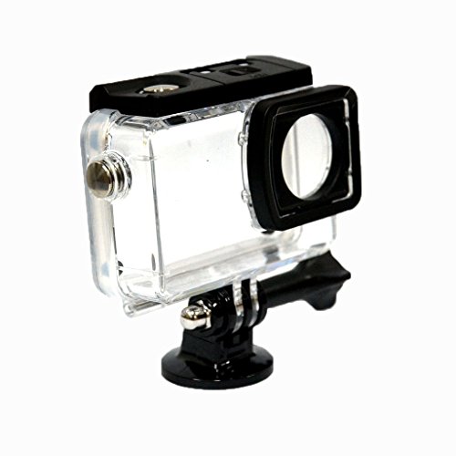 flycoo Funda Funda Cubierta Impermeable para SJCAM SJ8 Cámara de acción con Tornillo de fijación y Base protección submarina 45 m