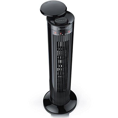Brandson – Turmventilator mit Fernbedienung | Tower Ventilator | bis zu 45W (Stufe 3) | 80° oszillierend (zuschaltbar) | drei Geschwindigkeitsstufen + 2 Modi + Timerfunktion - 3