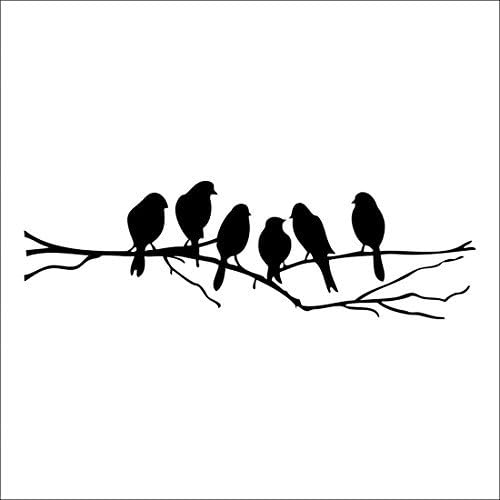 Wall stickers Decal Removable Black Bird Tree Branch Art Home Mural Decor