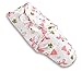 TALINU pink swaddle blanket for newborn babies 100% cotton with velcro fastners in a princess baby girl design with 2 year satisfaction guarantee - infant bundle sleeping bag / midwife recommended 0-3 month / 3-6 kg / baby wrap cloth / unicorn fairy magical baby blanket to create close safe feeling of mother´s womb / ideal during the summer
