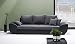 Produktbild Big Sofa schwarz-grau mit Schlaffunktion und Bettkasten, Kunstleder | XXL Couch | Großes Relexsofa | Megasofa | Schlafsofa