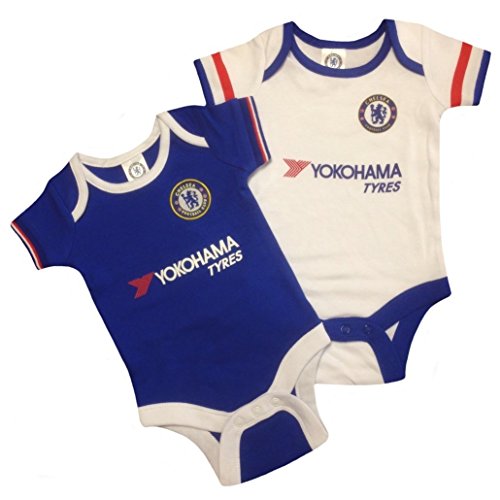 Chelsea FC 2PK Baby Grow Bodysuit | Home & Away 0-3 Months