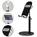 Price comparison product image Smartelf Stand for Tablet and Smartphone, Adjustable Height and Angle Tablet Holder, Desktop Cell Phone Stand Dock Compatible with ipad, Nintendo Switch,iphone, Samsung E-reader and More - Black Round