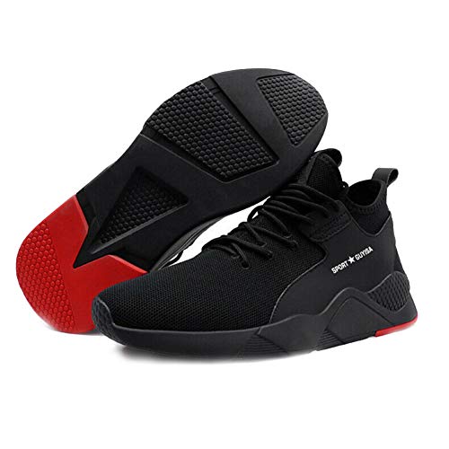 lzndeal Heavy Duty Sneaker,Safety Work Shoes,1 Pair Heavy Duty Sneaker Safety Work Shoes Breathable Anti-Slip Puncture Proof for Men (Size:44-Foot Length-270mm, 1 Pair Sneakers)