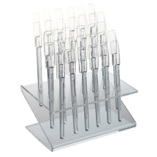 TOOGOO(R) Nail Art Tips 32 Stick Display Stand Rack Practice Tool