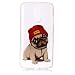 Produktbild Hozor Niedlich Mode Glitzer Muster Ultra Dünn Durchsichtige Handy Hülle für LG K8 2017/ LG LV3 5.0 zoll Stylish Weiche Silikon TPU Handy Schutzhülle Bumper Case - Cool Dog