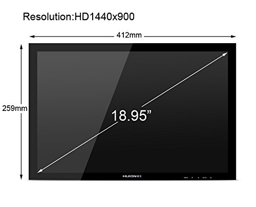 Huion 18.95″ 5080 LPI Professionelle Zeichnung Grafiktabletts PC 2048 Levels Pen-Monitor Bildschirmauflösung 1440 × 900 Kompatibel mit Apple MacBook Air Pro iMac mit DVI D VGA HDMI Kabel – GT-190 HD Cable - 2