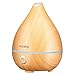 Price comparison product image VICTSING 130ml Aromatherapy Essential Oil Diffuser, Portable Mini Humidifier with Whisper-Quiet Operation, 4-in-1 Button Control, Waterless Auto-Off for Office, Home, Bedroom, Spa, Yellow Wood Grain
