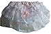 Baby Girls Sparkle Frilly Pants Pink with White Sparkly Frills, Frill Back Knickers Nappy Cover Knickers Christenings and Weddings (6-12 Months) Medium)