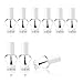 6 x TOP COAT NAIL VARNISH POLISH CLEAR NAIL VARNISH HEART SHAPED BOTTLES FROM UK