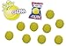 Produktbild Schnäppchenladen24  Tennisball KAUGUMMI 10er Pack Tennis Bälle mit Fruchtfüllung