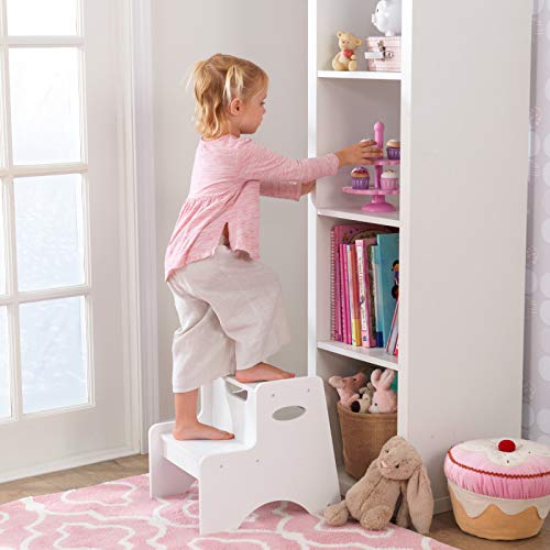 KidKraft 15501 Taburete con dos peldaños de madera, muebles para salas