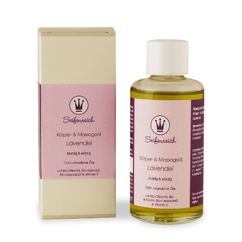 Preisvergleich Produktbild Seifenreich Körper- und Massageöl Lavendel, 1er Pack (1 x 100 ml)