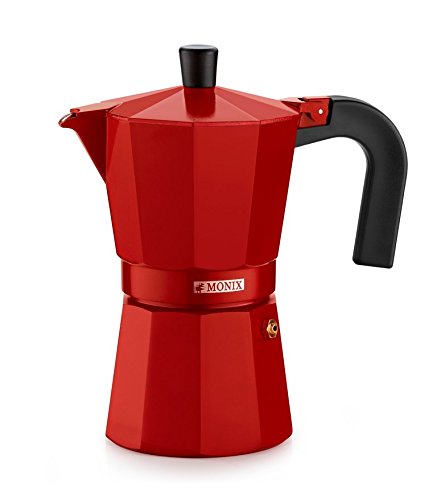 Monix m281703 Espressokocher aus Aluminium 3 tazas Erdbeer Monix m281703 Espressokocher aus Aluminium 3 tazas Erdbeer Bilder