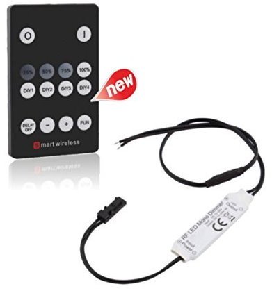 LED Mono Funk Wireless Strip Steuerung Dimmer Control SET Lichtband 72W 12V/24V - 2