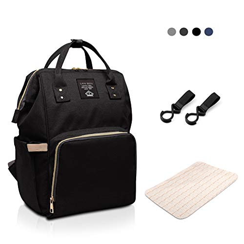 Preisvergleich Produktbild Nlyefa Wickelrucksack Groß Baby Wickeltasche Reiserucksack mit Wickelunterlage Wasserdicht Multifunktional Babytasche für Unterwegs EINWEG