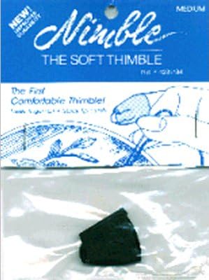 Nimble Thimble Leather with Metal Tip, Multi-Colour, 1.93 x 7.56 x 10.03 cm