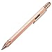 Produktbild TROIKA CONSTRUCTION – PIP20/RG – Multitasking-Kugelschreiber – Blush-Gold, Trendfarbe: iPhone 8– Zentimeter-/Zoll-Lineal – 1:20/1:50 Skala – Wasserwaage – Messing– matt – blush gold – TROIKA-Original