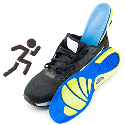 KICCOLY ?Plantillas para Zapatos de Gel Amortiguadoras, Plantillas de Gel Masaje para Deportivas,Ortopédicas para zapatos,Cómodas para zapatos, Antibacterianas y Flexibles, de Silicona,Mujer y Hombre