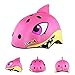 Produktbild Mingzheng Kinder Multi-Sport Fahrradhelm für 3-12 Jahre alt Jungen und Mädchen Einstellbar Schutzhelm für Roller Skating Skateboard BMX Roller Radfahren (Rosa Hai, S)