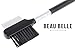 Beau Belle Eyelash and Eyebrow Brush - Eyebrow and Eyelash Comb - Eyelash Comb - Brow Groomer Brush - Eyebrow Comb - Eyebrow Brush - Brow Brush - Eyelash Brush - Lash Brush - Eyelash Brush Comb (Black - Black Bristles)