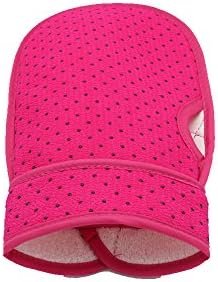 Exfoliating Bath Gloves Washcloth Scrub - 2 Pack (Pink)