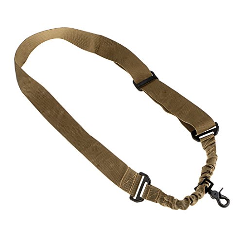 Fuwok Tactical un seul point réglable Bungee Fusil Pistolet Sling Système de sangle tactique Zsgs05, kaki