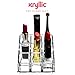 AcryliCase Acrylic Makeup & Lipstick Organizer, 9 Slots, Cosmetic Brush Holder, Beauty Display Container Clear