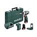 Produktbild Metabo 10.8 Volt Akku-Bohrschrauebr PowerMaxx BS Basic Set + Akku-Power Adapter PowerMaxx PA + Bit Box 9-teilig, 1 Stück, 600080910