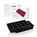 Produktbild Lumaland Cuisine Silikon XL Eiswürfelform 15 Fächer 2 Stück ca. 18,7 x 11,7 x 3,5 cm schwarz