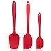 Produktbild sunkuka Silikon Spatel Küchenutensilien 3 Stück set-nonstick hitzebeständig und massiv (Cherry Rot)