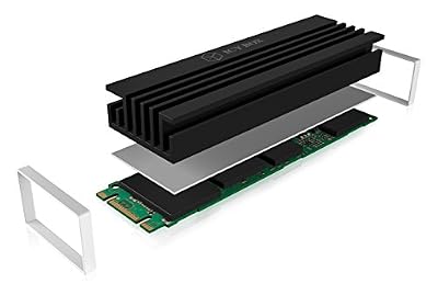 ICY BOX IB-M2HS-70 1.5W/m·K 18g combiné de dissipateurs thermiques - combinés de dissipateurs thermiques (Noir, 70 mm, 22 mm, 10 mm, 18 g, -20 - 180 °C)