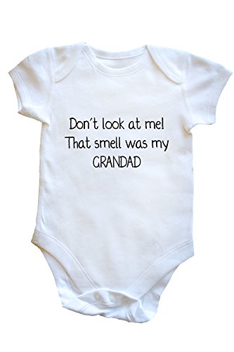 HippoWarehouse don't look at me that smell was my grandad baby vest boys girls