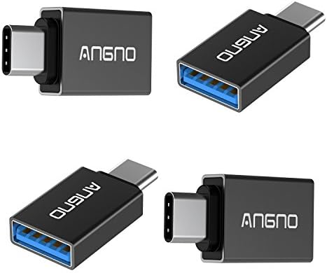 angno 4 Pack TYPE-C To USB3.0 Adapter with OTG Function For LG G5,Moto Z, HTC M10 and More