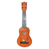 ➤➤Instrumento musical de peso ligero y simple === Tamaño pequeño y fácil de transportar. A su niño le encantará la posibilidad de tocar sus canciones favoritas. Este juguete de ukelele puede estimular a los niños en cada etapa del desarrollo y ayudar a cultivar su sentido de la música. aprenda notas básicas y patrones rítmicos, y organice un espectáculo para su audiencia favorita.