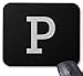 Produktbild Gaming Mouse Pad Monogrammbuchstabe P Design für Desktop und Laptop 1 Packung 22x18 cm / 8.66x7in