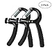 Produktbild 2er Hand Trainingsgerät, Einstellbarer Handtrainer mit 10-50kg Griffkraft, 22-110lb stgood Unterarm Trainingsgerät für Klettern, Hand Krafttraining Handgelenk (Schwarz)