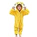 Produktbild Pyjamas Kinder Erwachsene Einhorn Einteiler Tieranzüge für Junge Mädchen Damen Herren (110, Pikachu Kind)