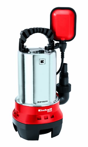 Einhell Schmutzwasserpumpe GH-DP 6315 N (630 W, max. 17000 l/h, max. Förderhöhe 8 m, Fremdkörper bis 15 mm, Edelstahl-Pumpengehäuse)