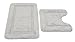 Produktbild Badematten Set Microfaser 50x80 + 50x50 cm OEKO-TEX 100 zertifiziert Badeteppich