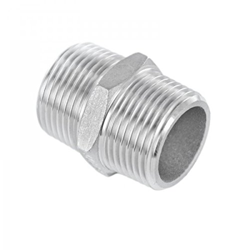 KI Edelstahl Doppelnippel V4A Gewindefitting 1"