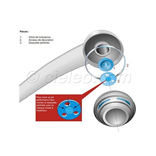 Duschkopf Novolence mit Massagestrahl, wassersparend - 2