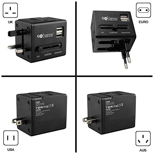 Gotrippin Universal Charger Adapter with Type C- 20w Type C + 18W USB A - International Worldwide All in One Travel Charger Plug with Universal Socket for USA, Canada,UK, Europe, Dubai, and More - Image 5