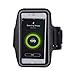 Produktbild Smartphone Jogging- und Sportarmband (Oberarm) von Liamoo® ideales Neopren – Armband für Fitness / Training / Jogging / Sport / Laufen / Freizeit / Wandern / Spaziergänge mit Schlüsselfach und Schnellverschluss aus Klett bis 6.0 Zoll in Schwarz