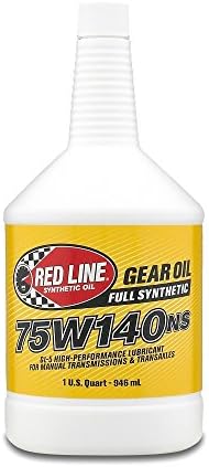 Red Line 57104 75W140 Non-Limited Slip Synthetic Gear Oil - 1 Quart, (Pack of 12)