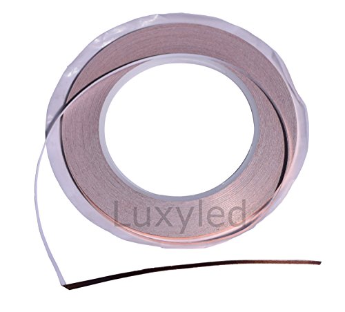 Preisvergleich Produktbild Luxyled Kupfer Klebeband EMI Abschirmband Kupferfolie 3mm x 25m