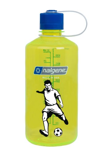 Preisvergleich Produktbild Nalgene Flasche 'Everyday' - 1 L, safety-yellow, Fussballer zweifarbig