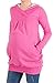 2 in 1 Maternity & Nursing breastfeeding warm Hoodie Top Pullover (S / M, Pink)