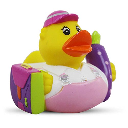 HC-Handel 921697 Vinyl Badeente ABC-Schütze Schüler Gummiente 8 cm - 3